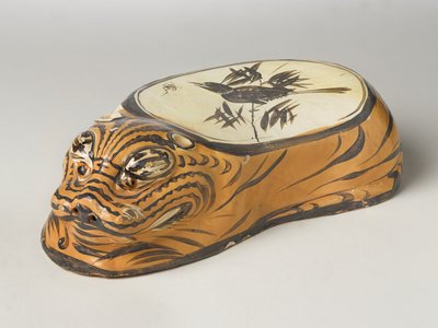 Cizhou Ware Pude i form af en tiger af School Chinese