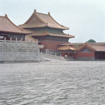 Dobbelthængt pavillon og marmorterrasse, Ming-dynastiet (foto) af School Chinese