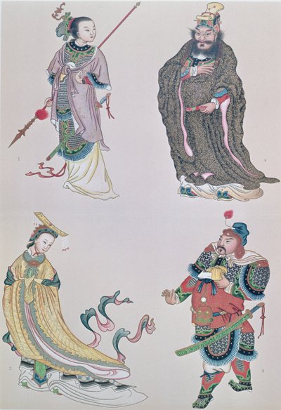 Helte og heltinder fra kinesisk historie, herunder kejserinde Wu af School Chinese