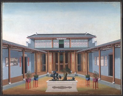 Honam Temple - Gårdhave med boligkvarterer af School Chinese
