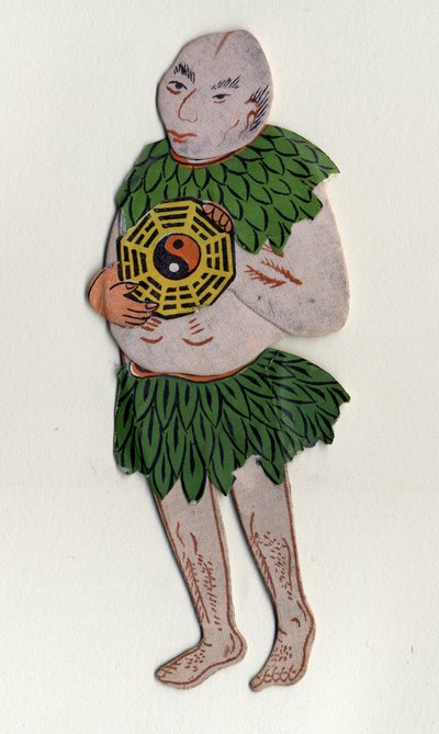 Mand, der symboliserer "Yin og Yang". Kinesisk dekorativ genstand. sd. 19. århundrede. af School Chinese