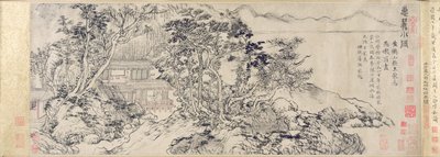 Retreat ved foden af Mt. Hui (blæk på papir) af School Chinese