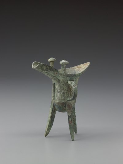Rituelt drikkekar (bronze) af School Chinese