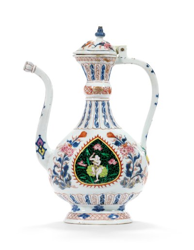 Rose-Imari æver og dæksel til det mellemøstlige marked, anden fjerdedel af det 18. århundrede (keramik) af School Chinese