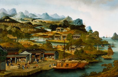 Teproduktion i Kina, Guangzhou, Kina af School Chinese