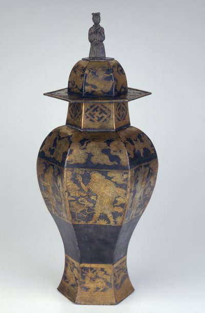 Vase og låg, Ming-dynastiet af School Chinese