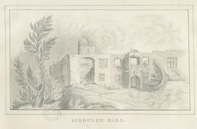 Biddulph Hall (gammel): blyantstegning, nd [?1830