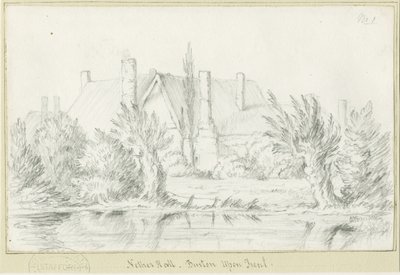 Burton-upon-Trent - Nether Hall: blyantstegning, nd [?1800-tallet] (tegning) af School English