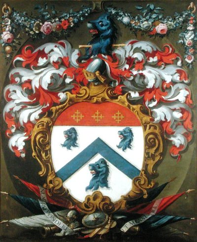 Sir Christopher Wrens våbenskjold (1632-1723) af School English