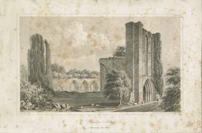 Croxden Abbey: litografi af School English