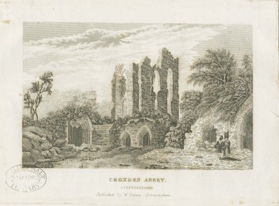 Croxden Abbey: stålgravering og [1800-tallet] (tryk) af School English