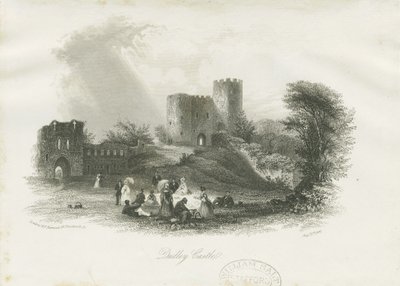 Dudley Castle - The Keep: stålgravering (vignetteret), nd [c 1841] (tryk) af School English