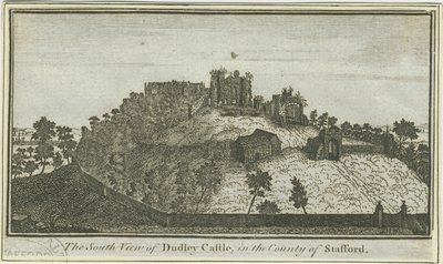Dudley Castle: gravering, nd [c 1780] (tryk) af School English