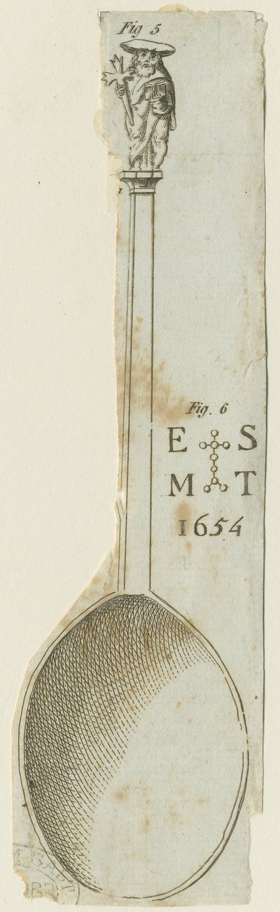 Fradswell - Apostle Spoon: gravering af School English