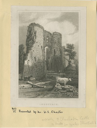 Ingestre - Slot: stålstik, og [?1800-tallet] (tryk) af School English