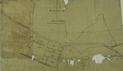 Kort over Willesden, London (litho) af School English