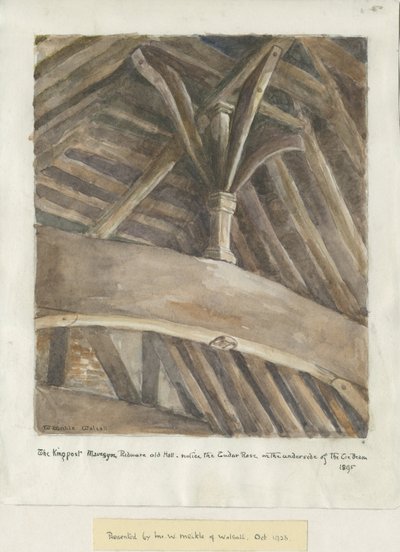 Mavesyn Ridware Hall - Gatehouse: Maleri af School English
