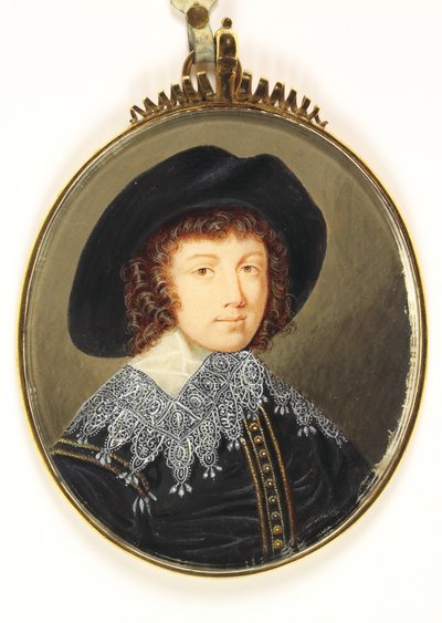Prins Rupert (akvarel på vellum) af School English