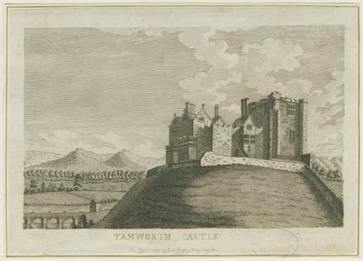 Tamworth Castle: gravering, nd [c 1788] (tryk) af School English