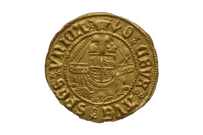 Tudor mønt fra Asthall Hoard af School English