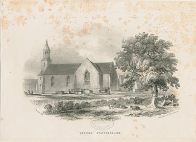 Weeford Church: litografi af School English