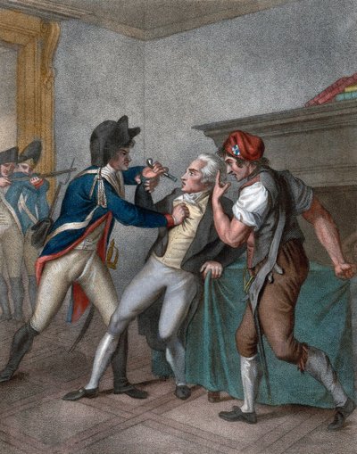 Anholdelse af Maximilien Robespierre, den 27/07/1794 - Anholdelsen af Robespierre - Robespierres anholdelse af School French