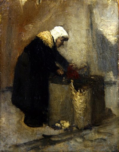 Chiffoniere (olie på lærred) af School French
