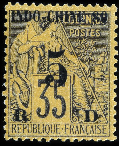 Fransk indokina frimærke af School French