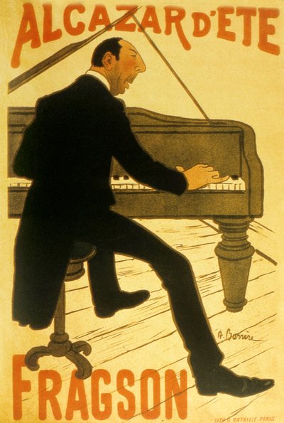 H. Fragson på Alcazar Summer Cabaret (litho) af School French