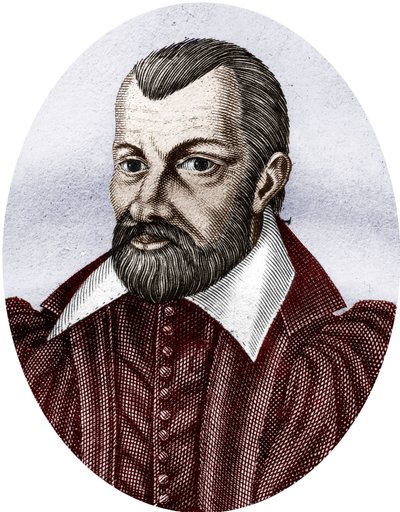 Jean Bodin 1530-1596 (farvestik) af School French