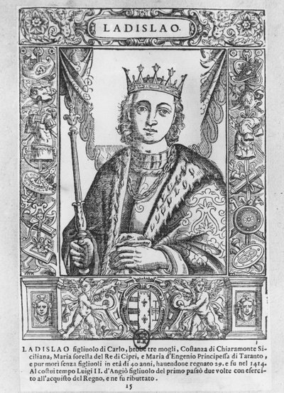 Ladislaus den storsindede (gravering) af School French