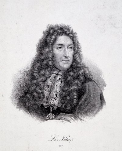 Portræt af Andre Le Notre (Lenotre af School French