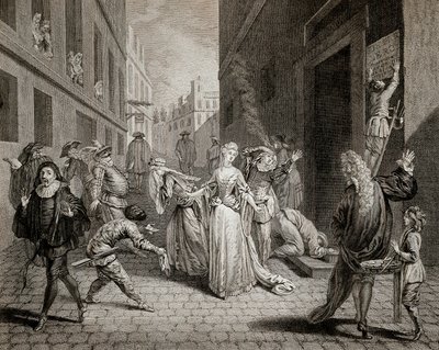 Terror (1793-1794): Italienske komikere (fortolkende karakterer fra Commedia dell