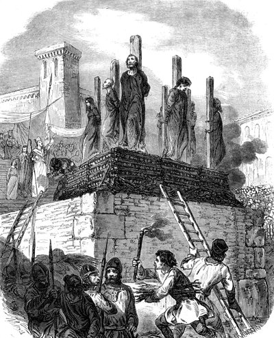 Det albigensiske korstog (kobberstik) af School French