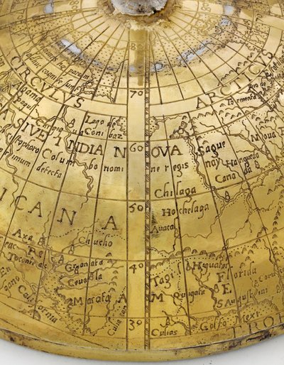 Sjælden kontinental klodebæger, nordtysk eller flamsk, ca. 1600 (forgyldt sølv) (detalje af 438767) af School German