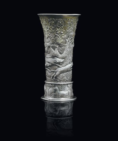 Bægerglas, Transsylvanien, ca. 1650 (pakke-forgyldt sølv) af School Hungarian