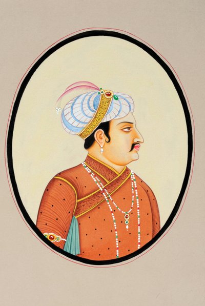 Miniaturemaleri af mogulkejseren Jahangir af School Indian
