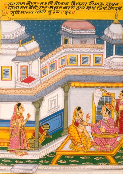 Miniaturemaleri på papir, Rag Mal Kosh, Nathdwara-skolen af School Indian