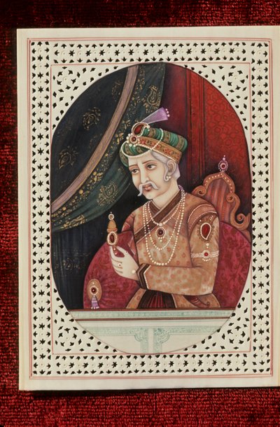 Portræt af Akbar af School Indian
