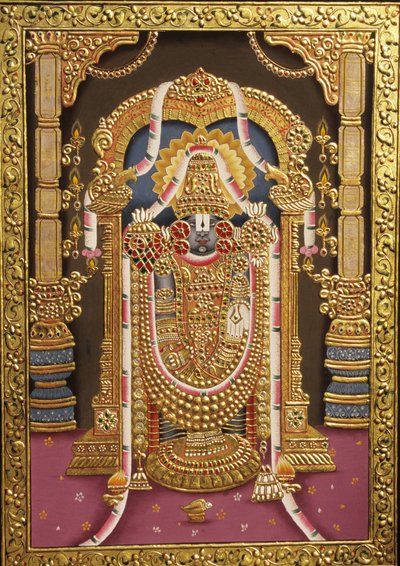 Tirupati Balaji guldpræget Indien Asien af School Indian
