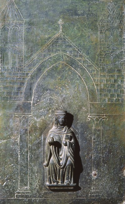 Detalje fra døren til Sankt Johannes Evangelistens Oratorium, Italien (bronze) af School Italian