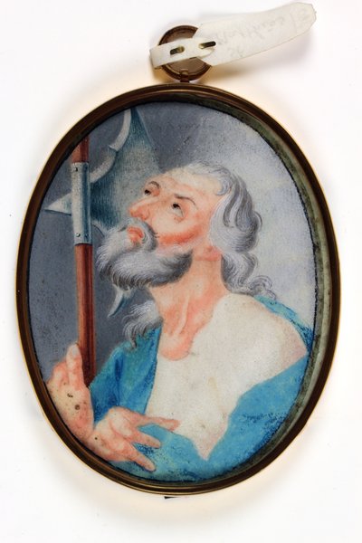 St. Matthæus (akvarel på vellum) af School Italian