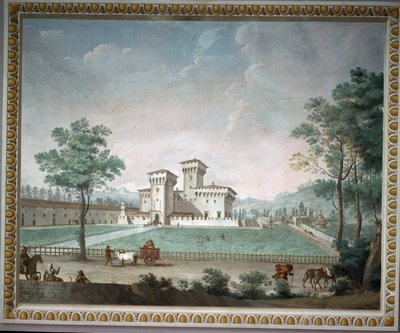 Medicean Villa of Cafaggiolo (frisk) af School Italian