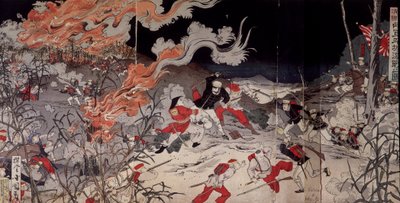 Første kinesisk-japanske krig - Hui-Go-sejr - kinesisk-japanske krig af Japanese School