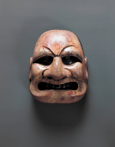 Teatermaske, Asuka- og Nara-perioden (552-794) af Japanese School