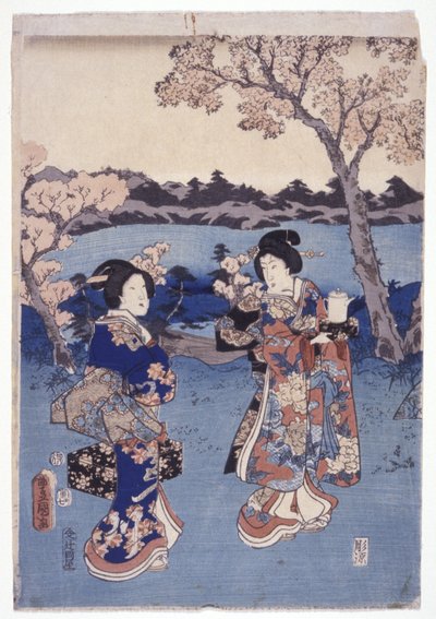 Uden titel (farvetræsnit) af School Japanese