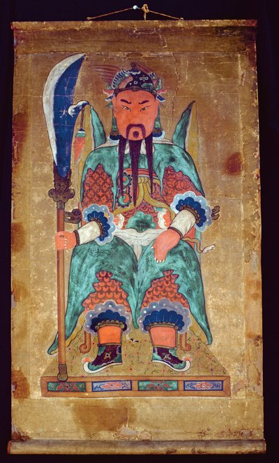Gwanwoojanggun (naturligt pigment på papir) af School Korean