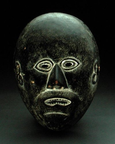 Maske, muligvis Gorong Culture, Nepal (træ) af School Nepalese