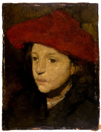 Dreng (olie på træ) af School Netherlandish