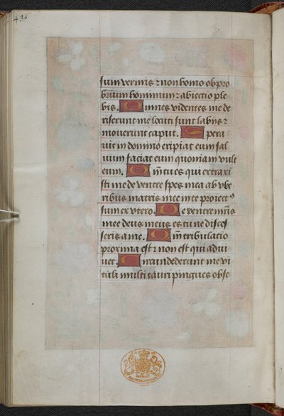 Kings 9, f.232v, Book of Hours, brug af Sarum (